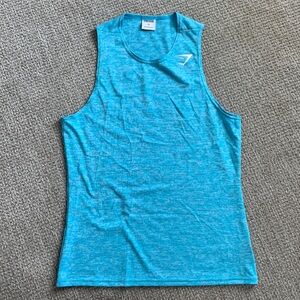 Gymshark Arrival Tank Men’s - Size XS, Blue/White Marl